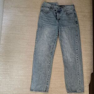 Fashion nova Womens straight leg Light Blue Jeans